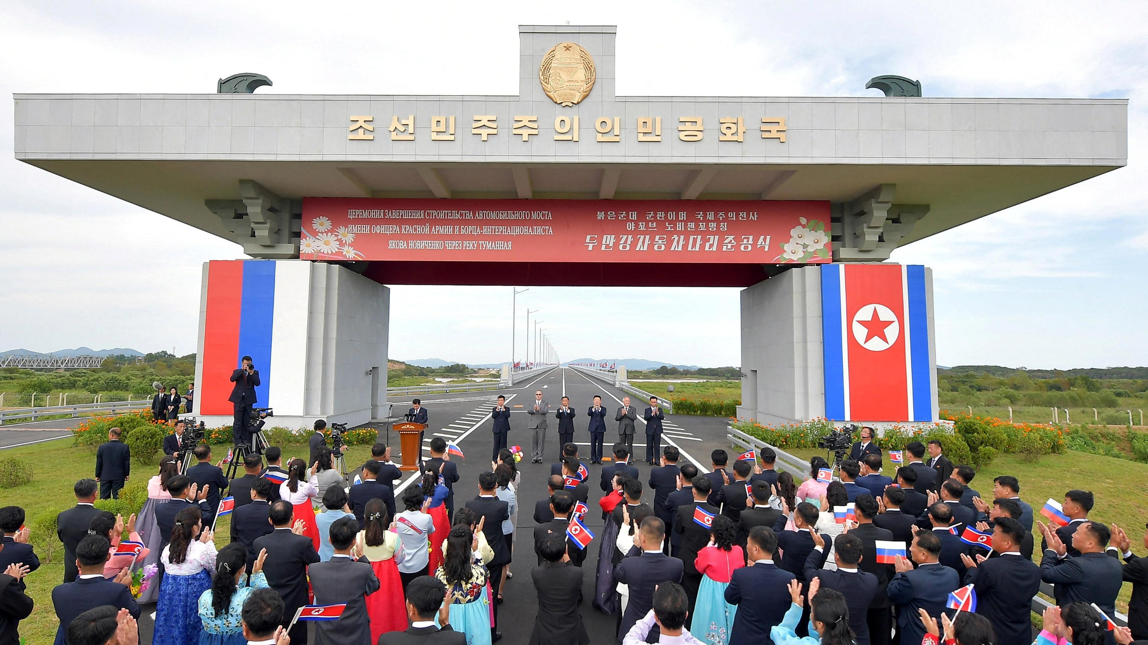 North Korea and Russia Open Their First Permanent Road Bridge