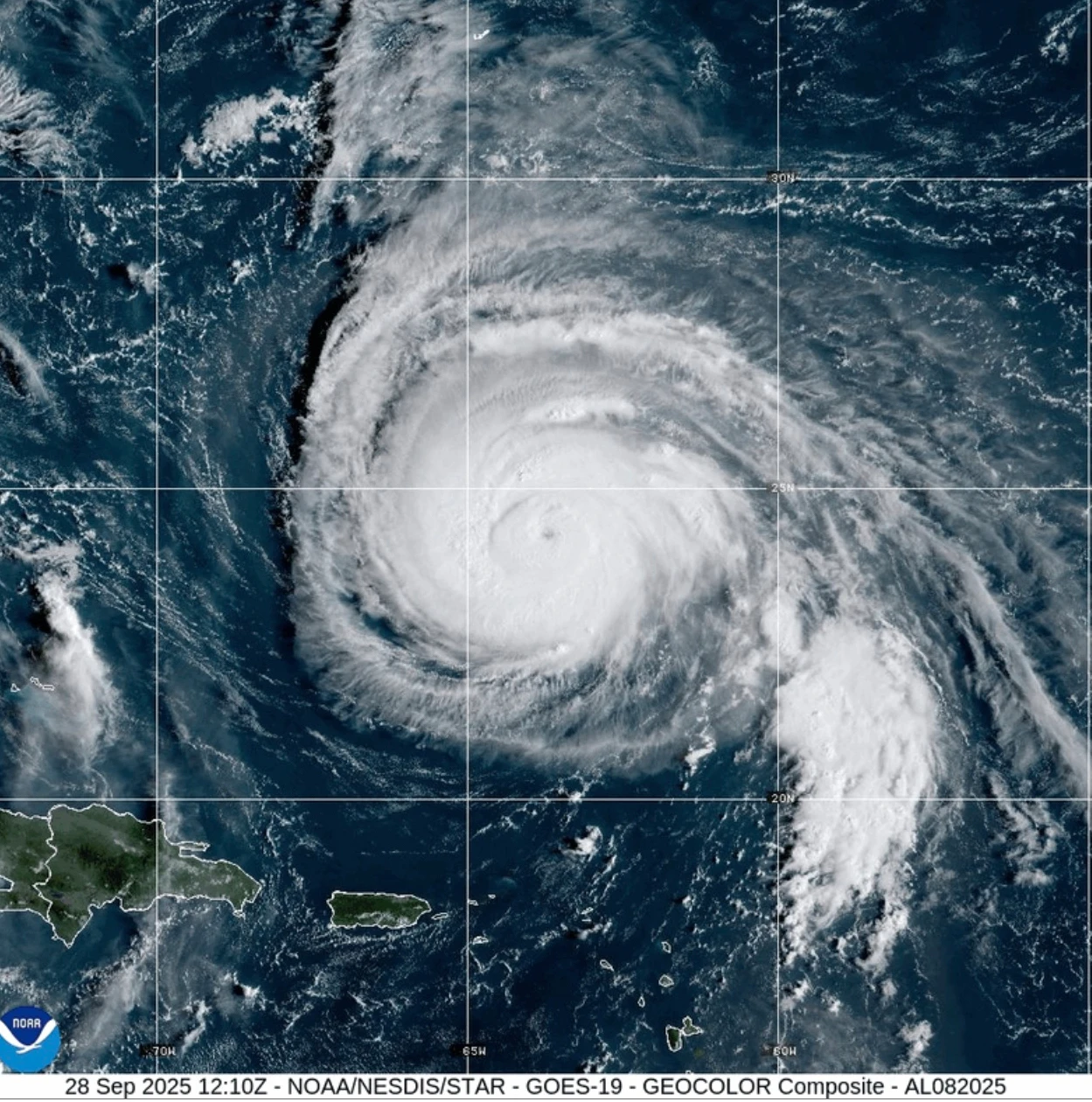 Hurricane Humberto and Tropical Storm Imelda Impacting the Atlantic and Caribbean