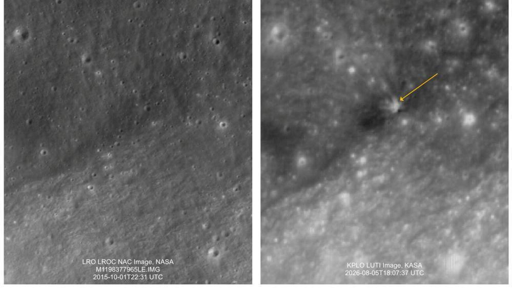 Moon Shock: South Korea Shares Images of SpaceX Debris Impact