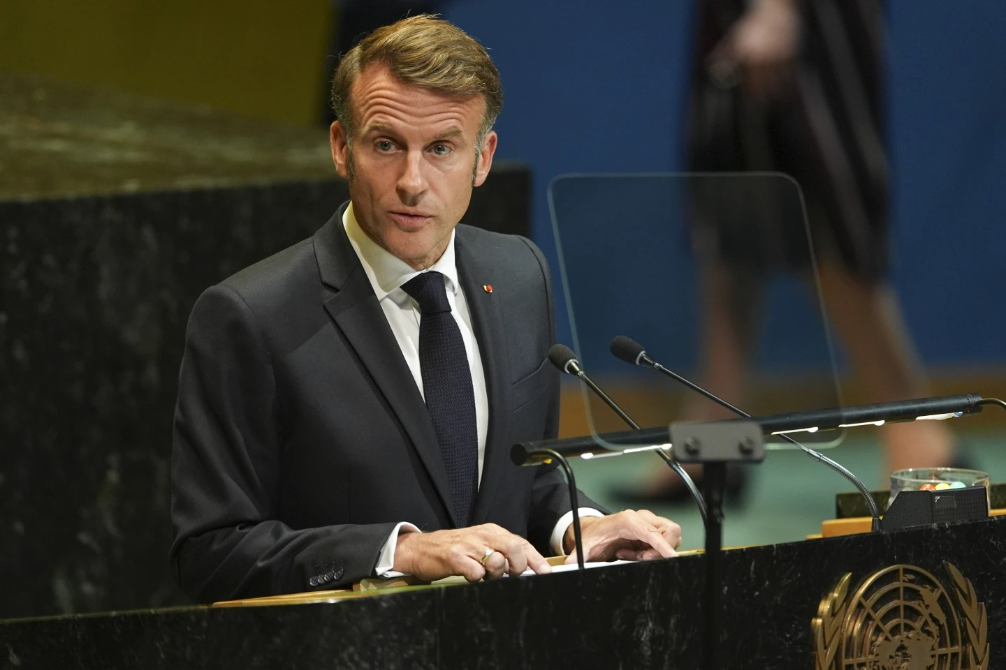 Macron's Call to Trump: Discussing Palestinian Statehood Amid New York Traffic