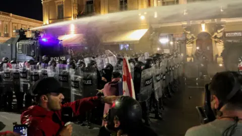 Tbilisi Erupts in Protest as Citizens Clash with Authorities
