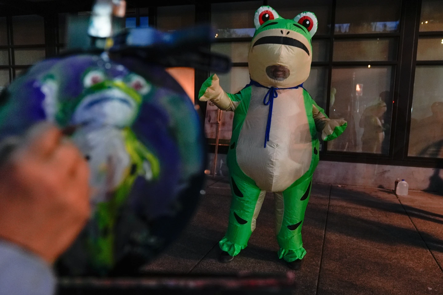 Inflatable Costumes Bring Humor and Solidarity to Protests in Portland