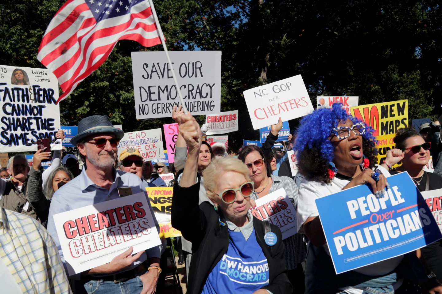 North Carolina Democrats and GOP Clash Over New Congressional Map Amid Protests