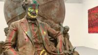 The remnants of once-controversial Confederate statues, including General Robert E. Lee, are now being displayed as art pieces in Los Angeles. These melted monuments serve as a powerful commentary on the narratives surrounding America's past and the ideologies of white supremacy they represented.