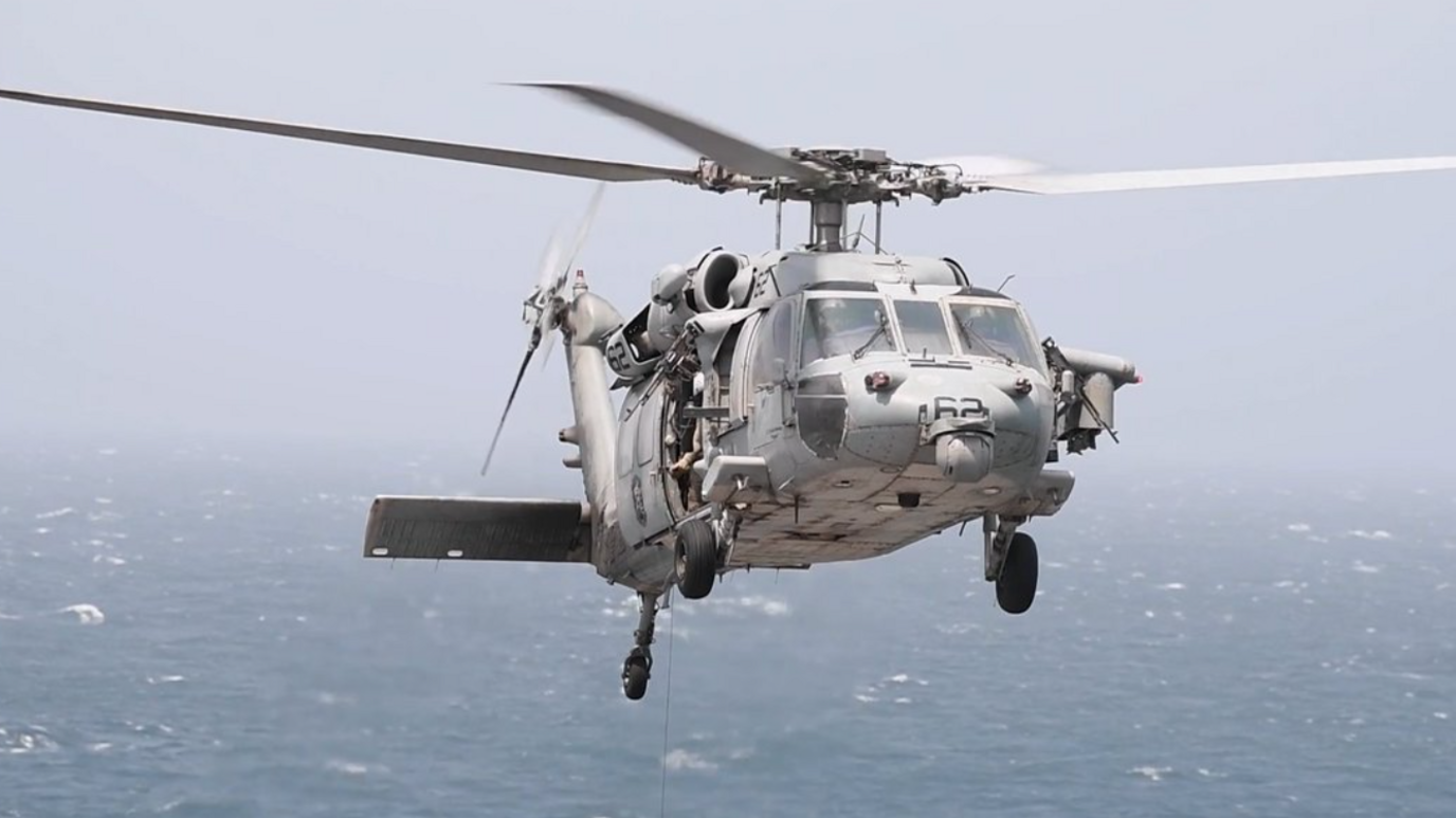 US Helicopter Fires Hellfire Missiles on Cargo Ship Challenging Iran Blockade